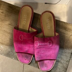 Vintage Gucci sandals, used in good condition need cleaning
